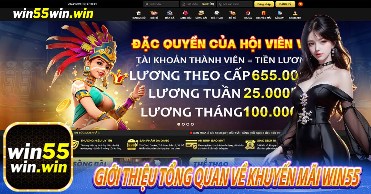 Giới thiệu tổng quan về khuyến mãi Win55 