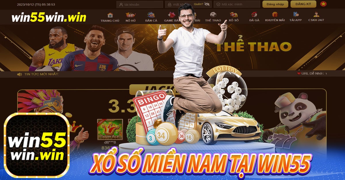 Xổ số miền nam tại Win55