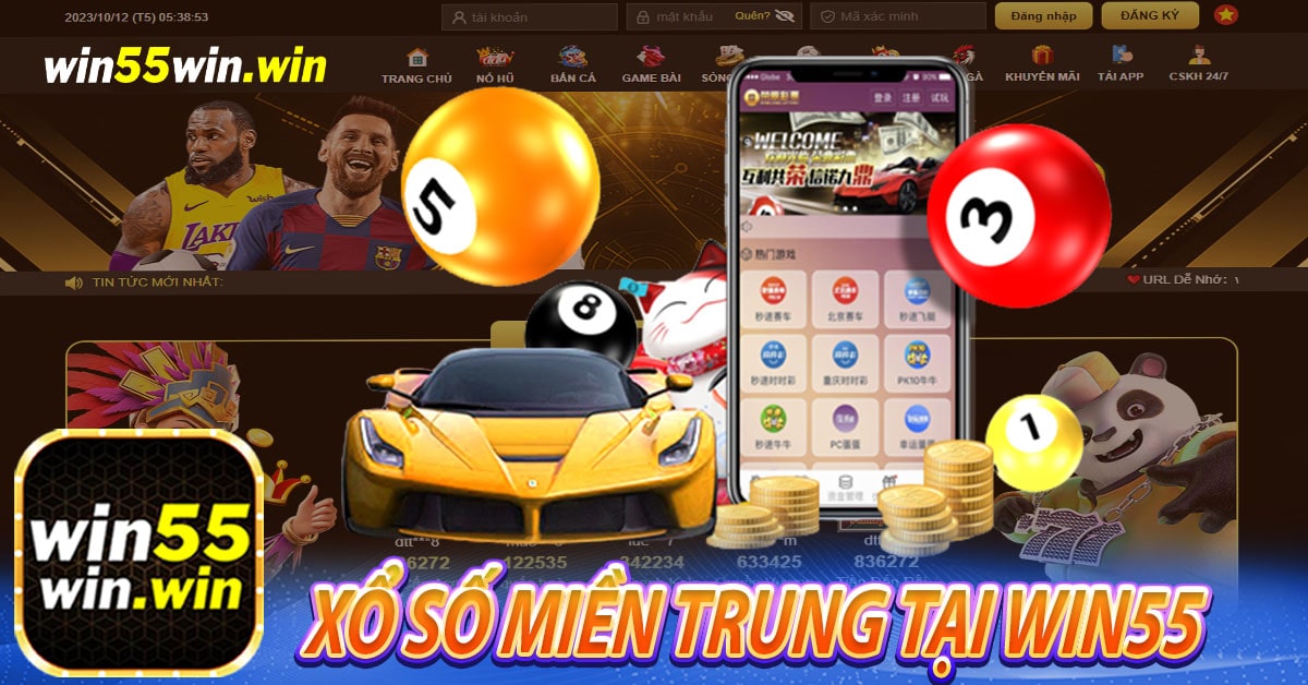 Xổ số miền Trung tại Win55 