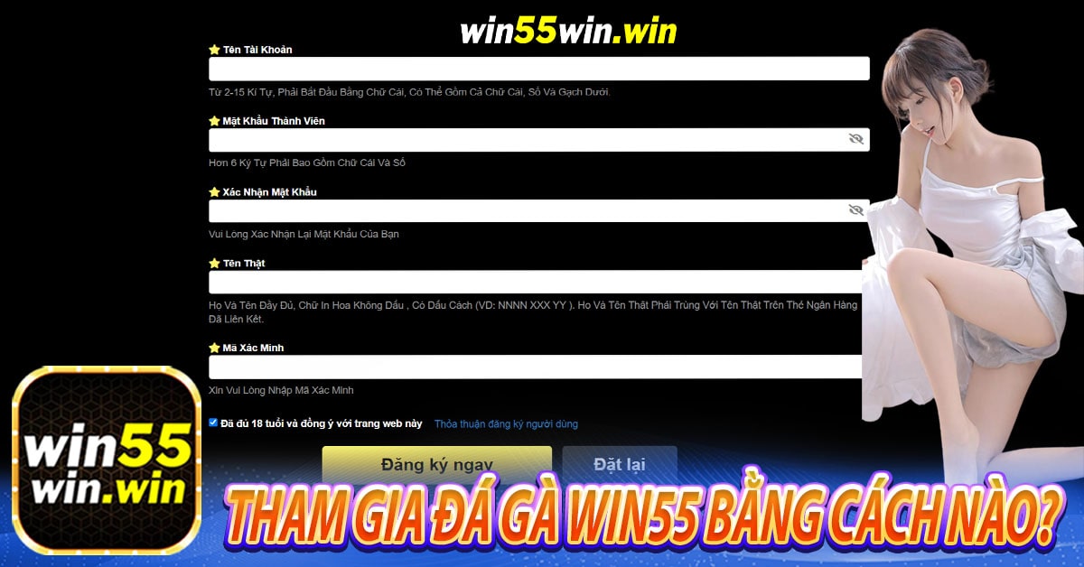 Tham gia đá gà Win55 bằng cách nào? 